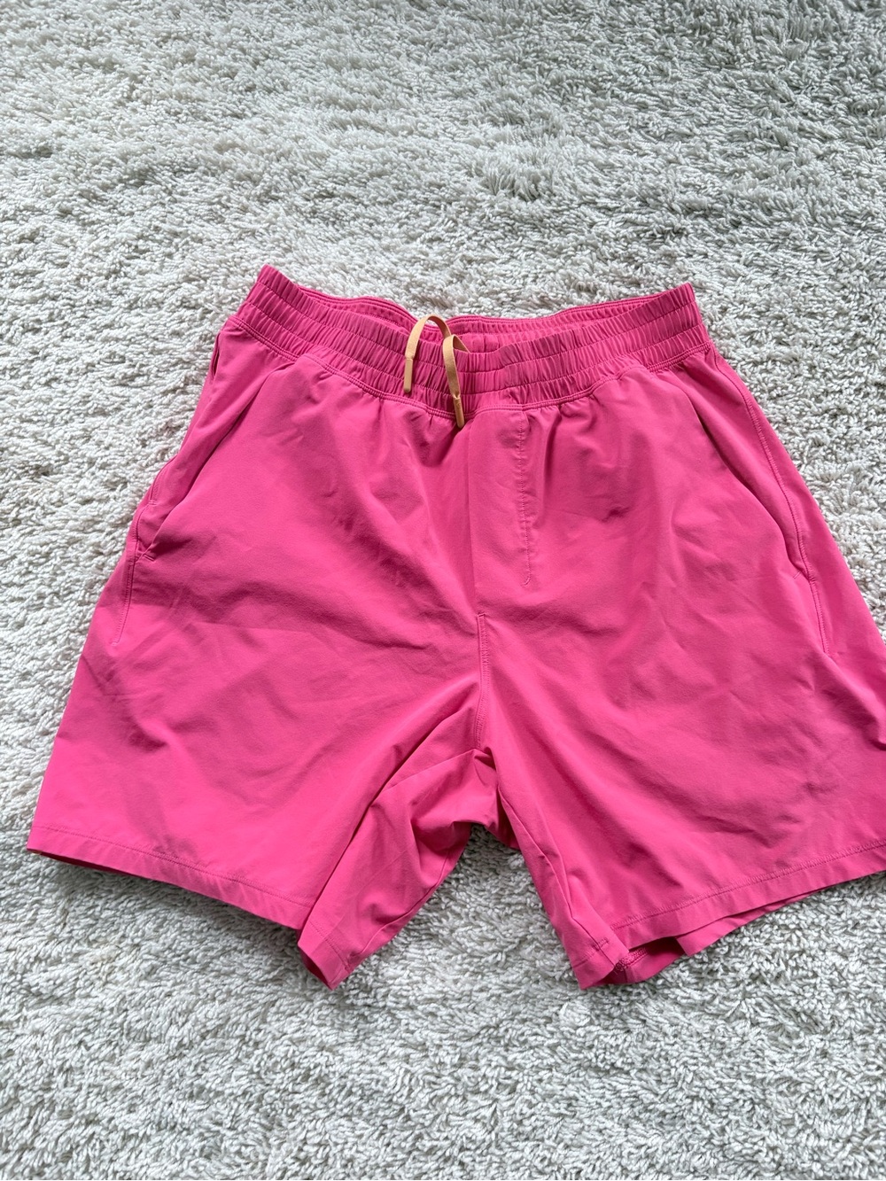 Lululemon Pace breaker Hot Pink men’s shorts